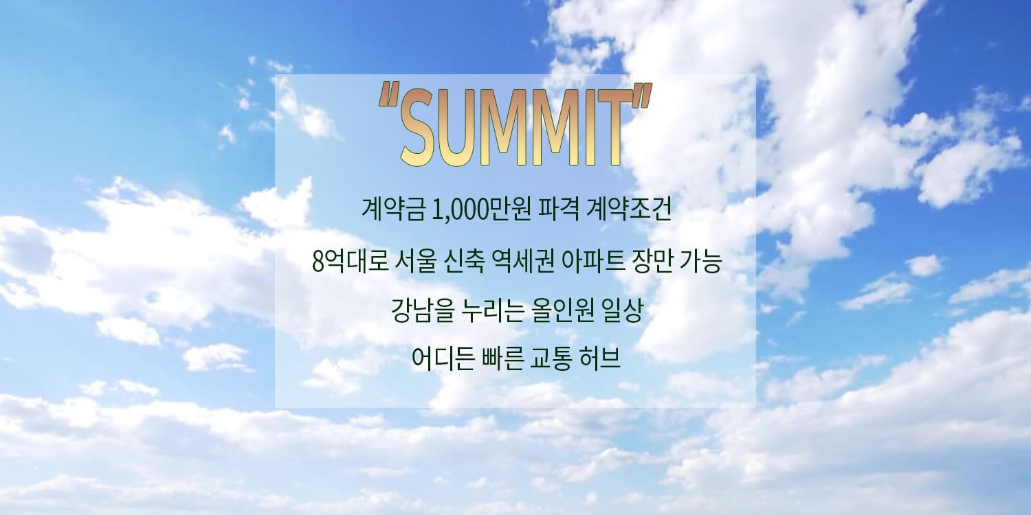 이수 더써밋 줍줍